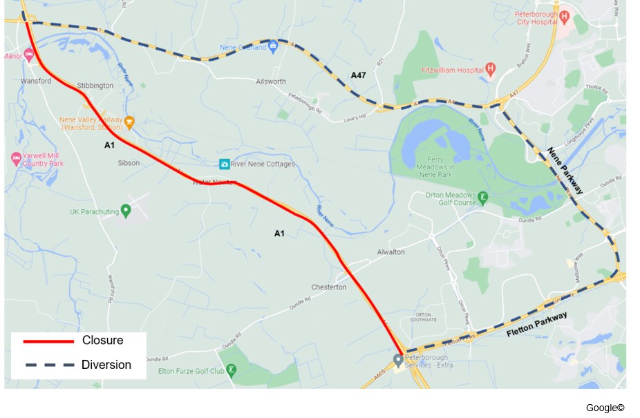 Latest News from National Highways on A1 roadworks