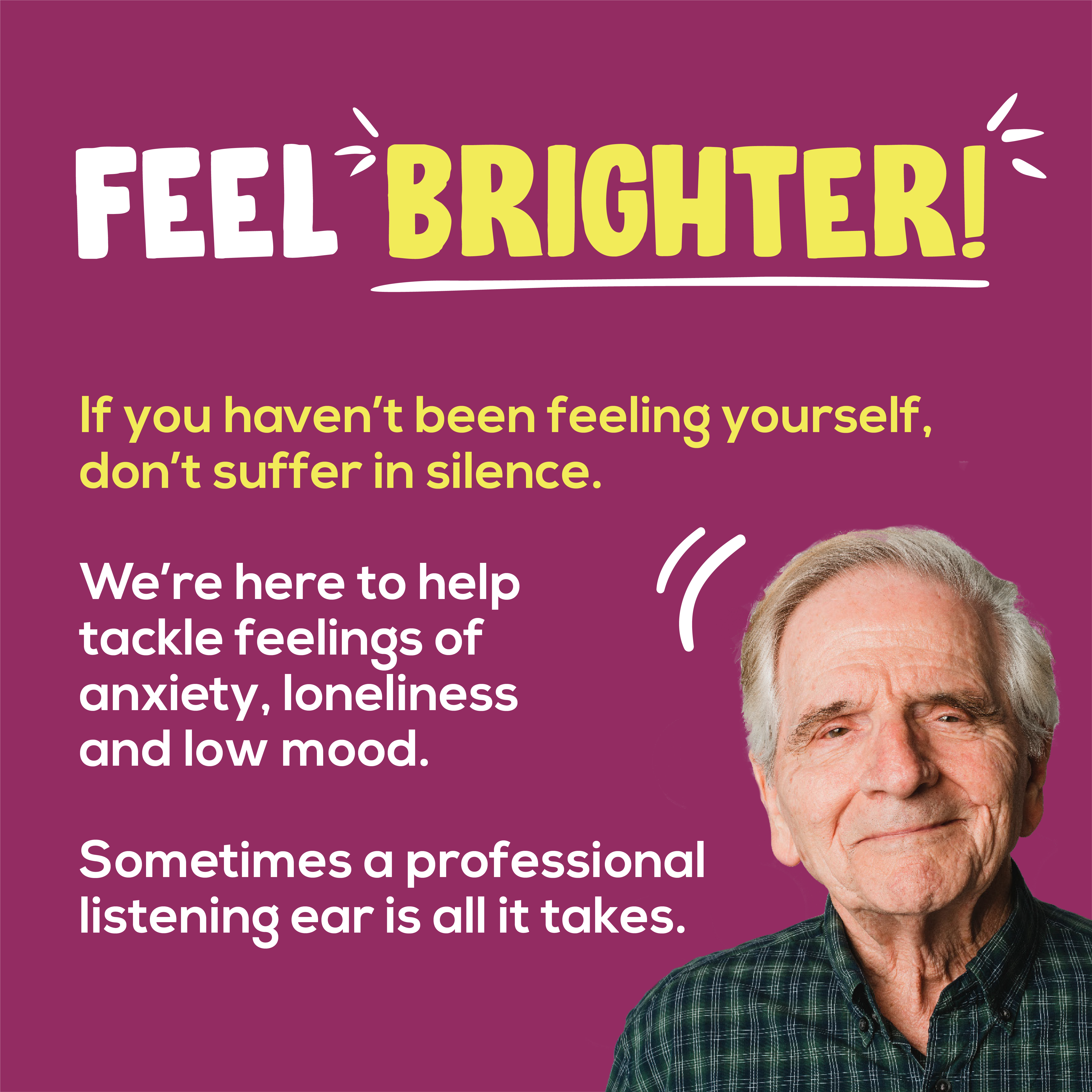 NHS ‘Feel Brighter’ Campaign for over 65s